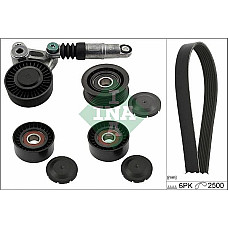 Set curea transmisie cu canel V-belts set with rollers AUDI A4 ALLROAD B8 A4 B8 A5 A6 ALLROAD C6 A6 C6 Q5 VW PHAETON 2. AUDI A4 Allroad IV (8KH, B8), Turism, 04.2009 - 05.2016 INA 529 0472 10