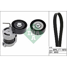 Set curea transmisie cu canel V-belts set with rollers BMW 1 E81 1 E82 1 E87 1 E88 3 E46 3 E90 3 E91 5 E60 X1 E84 Z4 E8 BMW 3 Touring IV (E46), Turism, 06.1999 - 07.2005 INA 529 0044 10