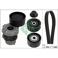 Set curea transmisie cu canel V-belts set with rollers DACIA DOKKER DOKKER EXPRESS-MINIVAN DUSTER DUSTER-SUV LODGY LOGA RENAULT CAPTUR I (J5_, H5_), Hatchback, 06.2013 - INA 529 0194 10
