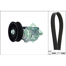 Set curea transmisie cu canel V-belts set with rollers AUDI A4 B5 A6 C5 VW PASSAT B5 1.9D-1.9DH 01.95-09.01 AUDI A4 (8D2, B5), Sedan, 11.1994 - 12.2001 INA 529 0161 10