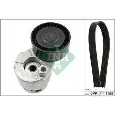 Set curea transmisie cu canel V-belts set with rollers NISSAN NOTE NV200 - EVALIA PULSAR QASHQAI II RENAULT LATITUDE 1. RENAULT CLIO IV Grandtour (KH_), Turism, 01.2013 - INA 529 0117 10