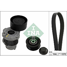 Set curea transmisie cu canel V-belts set with rollers DACIA DOKKER DOKKER EXPRESS-MINIVAN DUSTER DUSTER-SUV LODGY LOGA RENAULT SCENIC III (JZ0/1_), Dubita, 12.2008 - INA 529 0187 10