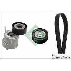 Set curea transmisie cu canel V-belts set with rollers OPEL SIGNUM VECTRA C VECTRA C GTS 1.9D 04.04-01.09 OPEL VECTRA C (Z02), Sedan, 04.2002 - 01.2009 INA 529 0305 10