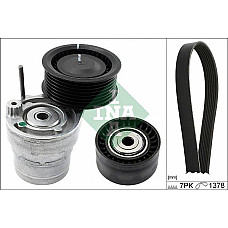 Set curea transmisie cu caneluri V-belts set with rollers fits. RENAULT TWINGO III SMART FORFOUR FORTWO 0.9-0.9LPG-1.0 07.14- SMART FORFOUR (453), Hatchback, 07.2014 - INA 529 0313 10