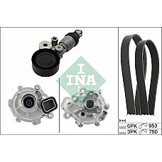 Pompa apa Set curea transmisie cu canel Multi-V-Belt kit rolls and water pump MAZDA 2 3 1.5 09.13-05.19 MAZDA 2 (DL), Sedan, 01.2015 - INA 529 0371 30