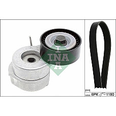 Set curea transmisie cu canel V-belts set with rollers ALFA ROMEO MITO FIAT 500 500 C 500L DOBLO DOBLO-MINIVAN FIORINO- FIAT GRANDE PUNTO (199_), Van, 10.2005 - 06.2013 INA 529 0286 10