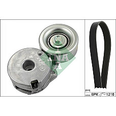 Set curea transmisie cu canel V-belts set with rollers RENAULT CLIO III FLUENCE GRAND SCENIC III LAGUNA III LATITUDE ME RENAULT GRAND SCENIC III (JZ0/1_), Dubita, 02.2009 - INA 529 0225 10