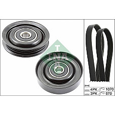 Set curea transmisie cu caneluri NISSAN MICRA C+C III (K12), Sabrioleta, 08.2005 - INA 529 0228 10