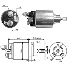 Solenoid, electromotor Electromagnet de pornire MAGNETI MARELLI 940113050052