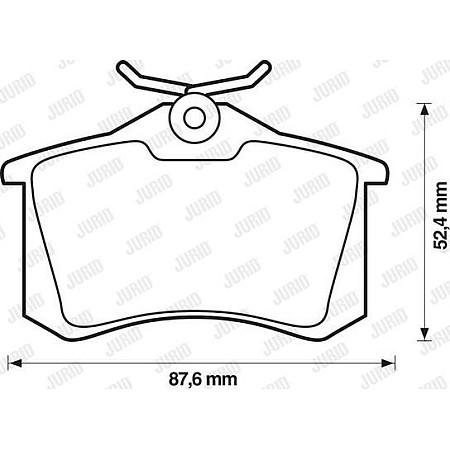 Set placute frana.frana disc Set de frana din ceramica Spate AUDI A1 A2 A3 A4 B5 A4 B6 A4 B7 A6 C5 A8 D2 ALLRO VW POLO (AW1, BZ1), Hatchback, 06.2017 - Jurid 571906JC