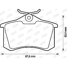 Set placute frana.frana disc Set de frana din ceramica Spate DS DS 3 AUDI A1 CITY CARVER A2 CITROEN BERLINGO B PEUGEOT 207 (WA_, WC_), Hatchback, 02.2006 - 12.2015 Jurid 573032JC