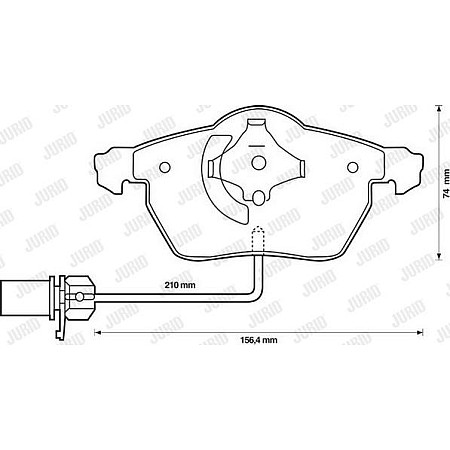 Set placute frana.frana disc Set de frana din ceramica Fata AUDI A4 B5 A6 C5 SKODA SUPERB I VW PASSAT B5 PASSA AUDI A6/S6 III (4F2, C6), Sedan, 04.2004 - 08.2011 Jurid 573037JC