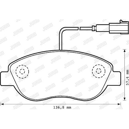Set placute frana.frana disc Set de frana din ceramica Fata ABARTH 500 - 595 - 695 500C - 595C - 695C FIAT 500 FIAT STILO Multi (192_), Wagon, 01.2003 - 08.2008 Jurid 573075JC