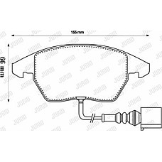 Set placute frana.frana disc Set de frana din ceramica Fata AUDI A1 A3 TT SEAT ALTEA ALTEA XL IBIZA IV IBIZA I AUDI A3 II (8P7), Sabrioleta, 04.2008 - 05.2013 Jurid 573128JC