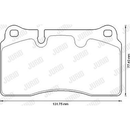 Set placute frana.frana disc Set de frana din ceramica Fata AUDI A3 TT CHEVROLET CORVETTE SEAT LEON LEON SC LE SEAT LEON ST (5F8), Estate Van, 01.2013 - Jurid 573296JC