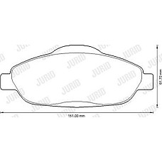 Set placute frana.frana disc Seturi de frana din ceramica Fata se potriveste. PEUGEOT 3008 308 308 I 308 I-KOMBI 408 1.2-2.0D 0 PEUGEOT 308 I (4A_, 4C_), Hatchback, 09.2007 - 12.2016 Jurid 573241JC
