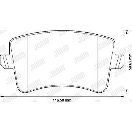 Set placute frana.frana disc Set de frana din ceramica Spate AUDI A4 ALLROAD B8 A4 B8 A5 Q5 1.8-4.2 06.07-05.1 AUDI A5 (8TA), Sportback, 07.2007 - 01.2017 Jurid 573259JC