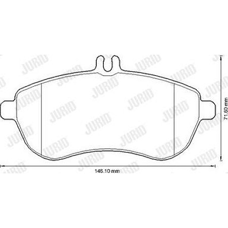 Set placute frana.frana disc Set de frana din ceramica Fata MERCEDES C C204 C T-MODEL S204 C W204 E A207 E C20 MERCEDES-BENZ E-CLASS (W212), Sedan, 01.2009 - 12.2016 Jurid 573257JC