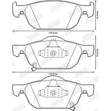 Set placute frana.frana disc Set de frana din ceramica Fata se potriveste. HONDA ACCORD VIII CIVIC IX 1.6D-2.4 06.08- HONDA CIVIC IX (FK), Hatchback, 02.2012 - Jurid 572624JC