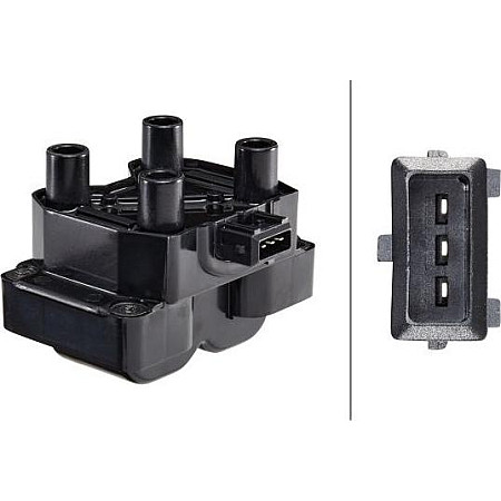 Bobina de inductie ALFA ROMEO 145 146 155 164 CITROEN JUMPY FIAT BRAVA BRAVO I CROMA FIORINO FIORINO-MINIVAN FIAT BRAVO I (182_), Hatchback, 10.1995 - 10.2001 HELLA 5DA 193 175-691