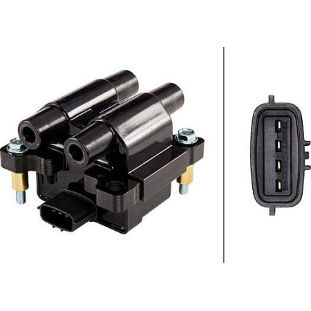 Bobina de inductie SUBARU FORESTER LEGACY IV OUTBACK 2.5 09.03-12.09 SUBARU OUTBACK (BL, BP), Turism, 09.2003 - 06.2010 HELLA 5DA 358 057-841