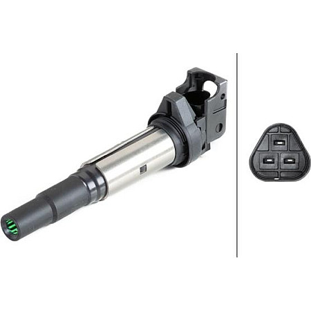 Bobina de inductie BMW 1 E81 1 E82 1 E87 1 E88 3 E46 3 E90 3 E91 3 E92 3 E93 5 E60 5 E61 5 F10 5 F11 5 GRAN BMW 6 - III (F13), Compartiment, 07.2011 - 10.2017 HELLA 5DA 358 057-391