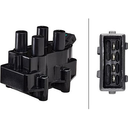 Bobina de inductie OPEL ASTRA F ASTRA G CALIBRA A OMEGA B VECTRA A VECTRA B 1.8-2.0 08.92-01.05 VAUXHALL CAVALIER Mk III (J89), Hatchback, 09.1988 - 11.1995 HELLA 5DA 358 000-291