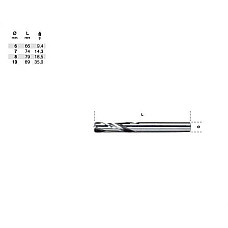 Freza Taietor pt imbinari cositorite si sudate diametru prindere: 8 mm diametru cap: 8 mm dl. 79 mm BETA BE423/8
