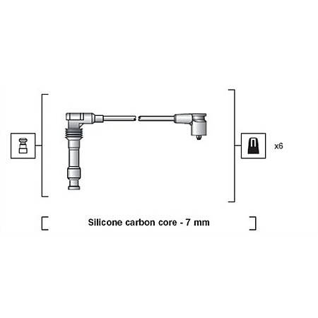 Set cablaj aprinder APRINDERE CABLES KIT MAGNETI MARELLI 941318111050