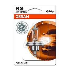 Bec, far faza lunga Bec ambalaj blister 1buc R2 12V 45/40W P45T Standard ALFA ROMEO 33 AUSTIN MINI II CITROEN AX C15/MINIVAN GS VISA DAIHATSU CHARADE II CHARMANT FIAT 126 PANDA LADA NIVA 10.62- OSRAM OSR64183-01B
