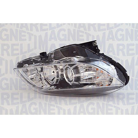 Far Lampa frontala Stanga halogen H7/H7/PY21W/W5W electric cu motor bec MERCEDES C W204 C T-MODEL S204 01.07-03.11 MAGNETI MARELLI 710301234201