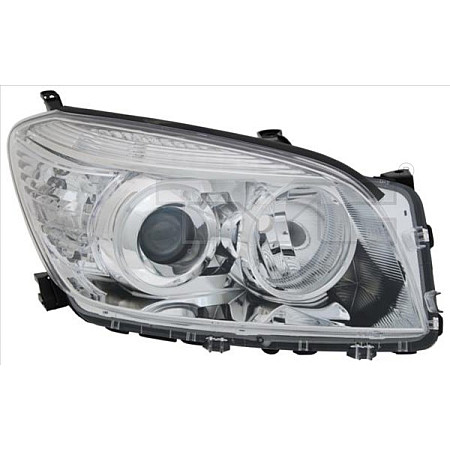 Far Lampa frontala Stanga H11/HB3 electric fara motoras culoare insert: cromat TOYOTA RAV 4 III TYC TYC 20-11532-05-2