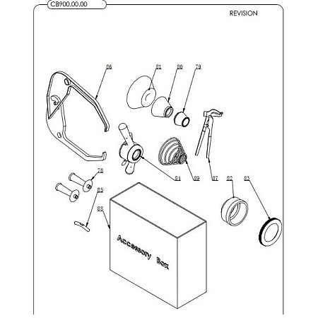 Accesorii si piese masina de echilibrat Evert kit de accesorii pentru echilibrarea CB900B CB998B numarul parte: Schema Nr 5508069na 88 EVERT EVERTZT5508069