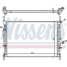 Radiator. racire motor Radiator motor se potriveste. FORD TRANSIT TRANSIT TOURNEO 2.2D-2.4D FORD TRANSIT TOURNEO (FBE6), Autobuz, 07.2006 - 08.2014 Nissens 69240