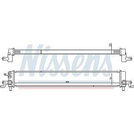 Radiator. baterie de antrenare Radiator motor invertor de tensiune LEXUS CT 1.8H LEXUS CT (ZWA10_), Hatchback, 12.2010 - Nissens 646945
