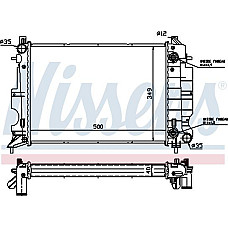 Radiator. racire motor Radiator motor se potriveste. SAAB 900 II 9-3 2.0-2.5 SAAB 900 II, Compartiment, 12.1993 - 04.1999 Nissens 64034A