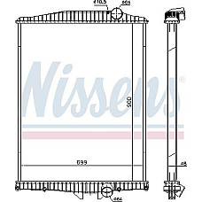 Radiator. racire motor Radiator motor fara cadru se potriveste. VOLVO FH12 FM FM10 FM12 FM7 FM9 FMX D10A320-D9B380 08.93- VOLVO FM7 (FM7), 08.1998 - 12.2001 Nissens 654630