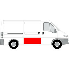 Fata usa Trusa de reparatii usi Spate-Usa glisanta strat partea inferioara model mediu - lung pina la 1 nervura inaltime 520mm l CITROEN JUMPER (230L), Van, 02.1994 - 08.2002 BLIC 6505-06-2092110P