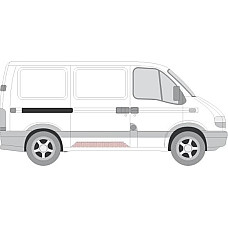Fata usa Trusa de reparatii usi Spate-Usa glisanta conducta NISSAN INTERSTAR OPEL MOVANO A RENAULT MASTER II MAST OPEL MOVANO (X70), Autobuz, 07.1998 - BLIC 6508-01-5088170P