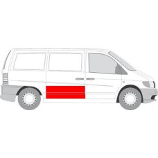 Fata usa Trusa de reparatii usi Spate-Usa glisanta strat partea inferioara inaltime 470mm se potriveste. MERCEDES V 638-2 VITO W MERCEDES-BENZ VITO (638), Van, 03.1997 - 07.2003 BLIC 6508-01-3541151P