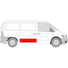 Fata usa Trusa de reparatii usi Spate-Usa glisanta strat partea inferioara inaltime 300mm MERCEDES V 638-2 VITO W MERCEDES-BENZ V-CLASS (638/2), Dubita, 02.1996 - 07.2003 BLIC 6508-01-3541152P