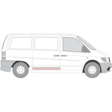 Fata usa Trusa de reparatii usi Spate-Usa glisanta conducta inaltime 120mm MERCEDES V 638-2 VITO W638 02.96-01.03 MERCEDES-BENZ V-CLASS (638/2), Dubita, 02.1996 - 07.2003 BLIC 6508-01-3541170P