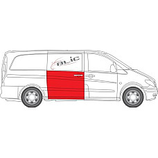 Fata usa Trusa de reparatii usi Spate-Usa glisanta strat la fereastra MERCEDES VIANO W639 VITO - MIXTO W639 VITO MERCEDES-BENZ VIANO (W639), Dubita, 09.2003 - BLIC 6508-01-3542152P