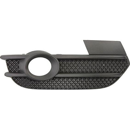 Grila ventilatie. bara protectie Acoperire bara fata Fata Dreapta Inferior cu ga pentru lampa de ceata negru A AUDI Q3 (8UB, 8UG), Crossover, 06.2011 - 10.2018 BLIC 6502-07-0033916P