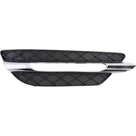 Grila ventilatie. bara protectie Acoperire bara fata Fata Stanga AVANTGARDE-ELEGANCE cu ga pentru lumini de zi crom-negru se MERCEDES-BENZ C-CLASS (W204), Sedan, 01.2007 - 01.2015 BLIC 6502-07-3518917P