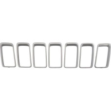 Grila radiator Element grila fata Cadru grila fata mijloc set argintiu JEEP GRAND CHEROKEE IV 05.13- BLIC 6502-07-3206998PK
