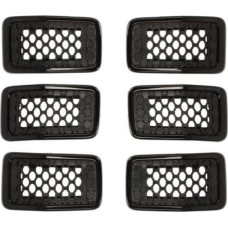 Grila radiator Arcul de gaz grilaj frontal set gri-negru JEEP CHEROKEE 2.0D-3.2 11.13- 01.18- BLIC 6502-07-3208993P