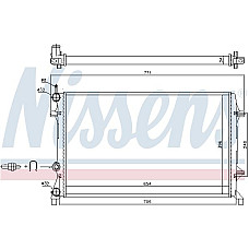 Radiator. racire motor Radiator motor Nissens 65321