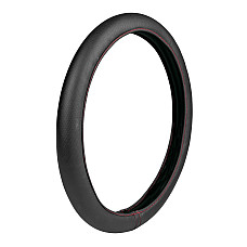 Husa volan elasticizata Skin Cover - M -  38/40cm - Negru/Rosu