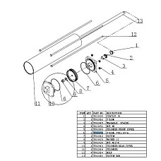 Accesorii si piese pentru dejantoare EVERT O-ring do silownika pionowego ramienia ajutatorgo pt ap dejantat 885+PL338 nr ccuesci: 5500098 in schema nr 6 EVERT EVERTZT5500098